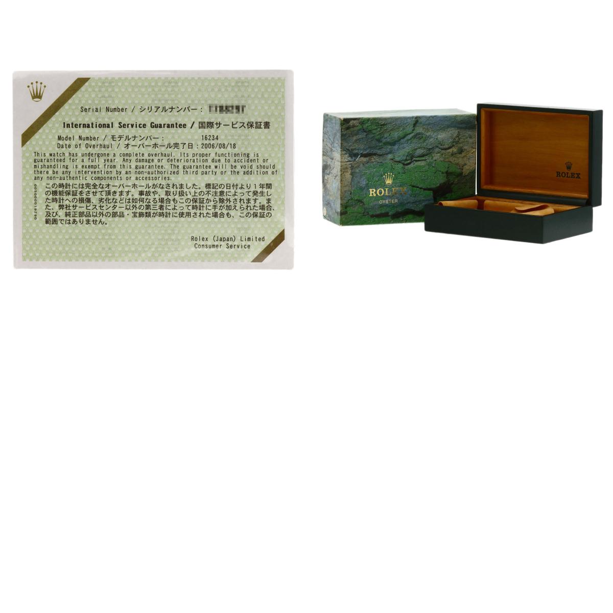 ロレックス 16234G デイトジャスト 10P ダイヤモンド 腕時計 中古 商品画像20