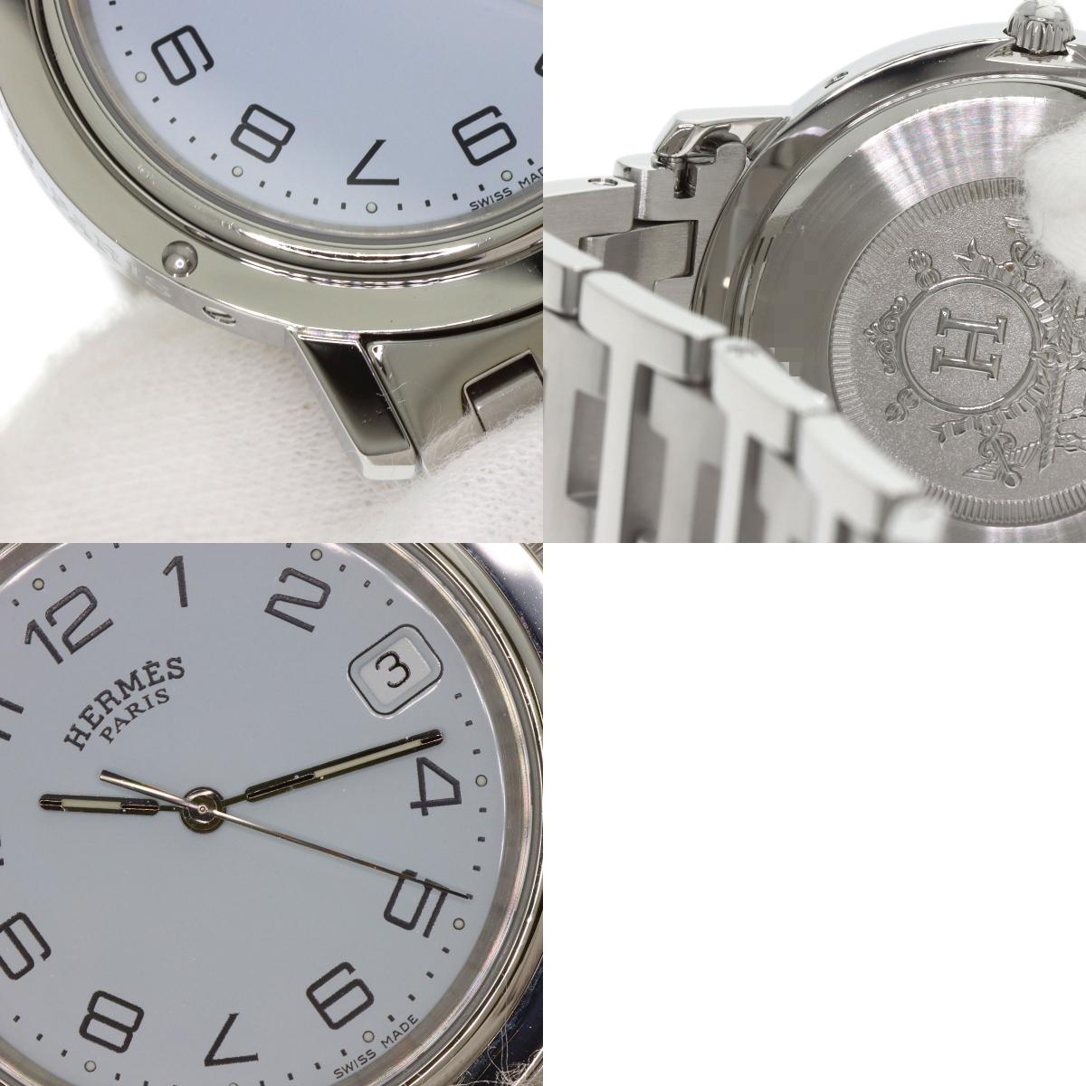 HERMES エルメス CL6.710 クリッパー 腕時計 SS メンズ 中古