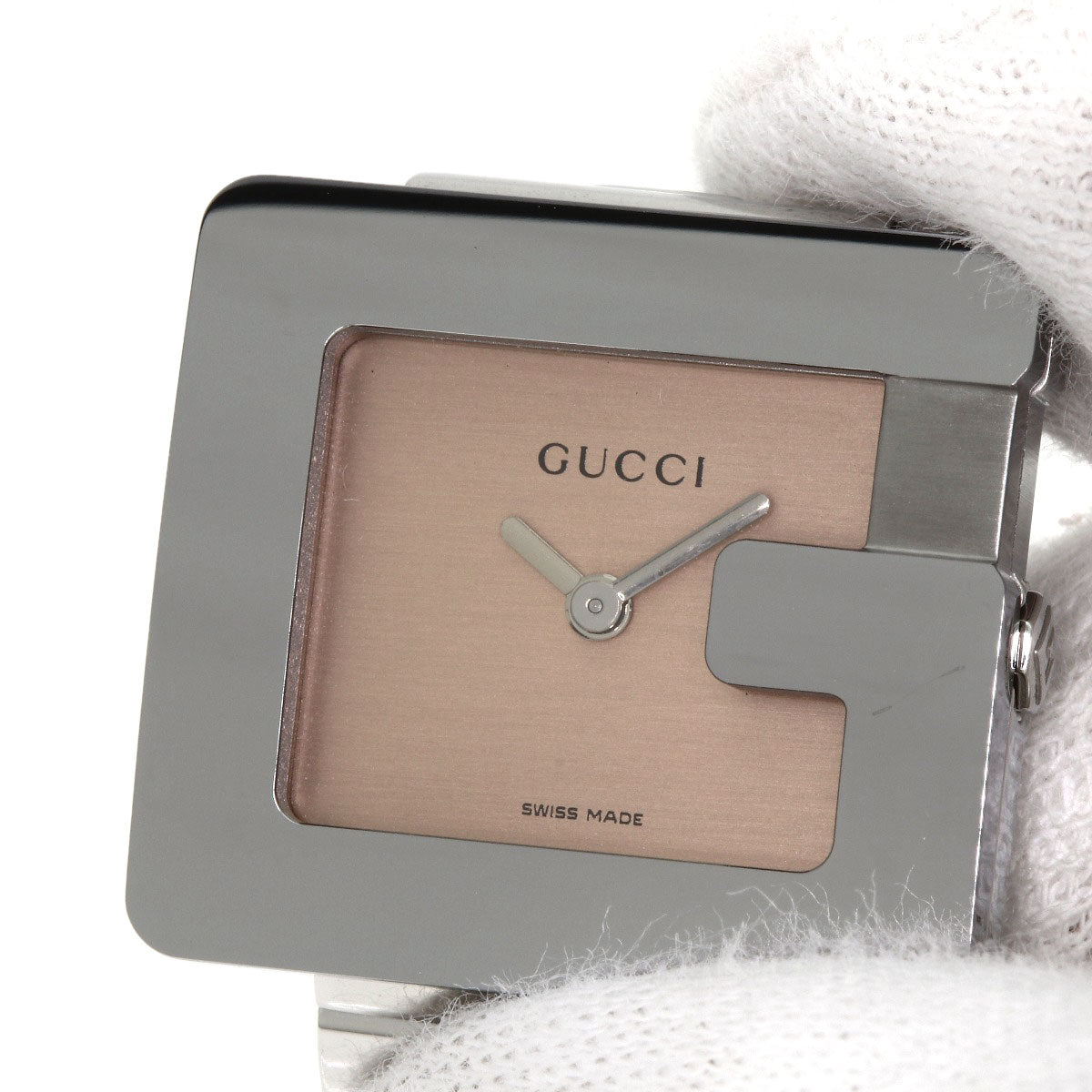 GUCCI グッチ 3600L G スクエアフェイス 腕時計 SS レディース 中古
