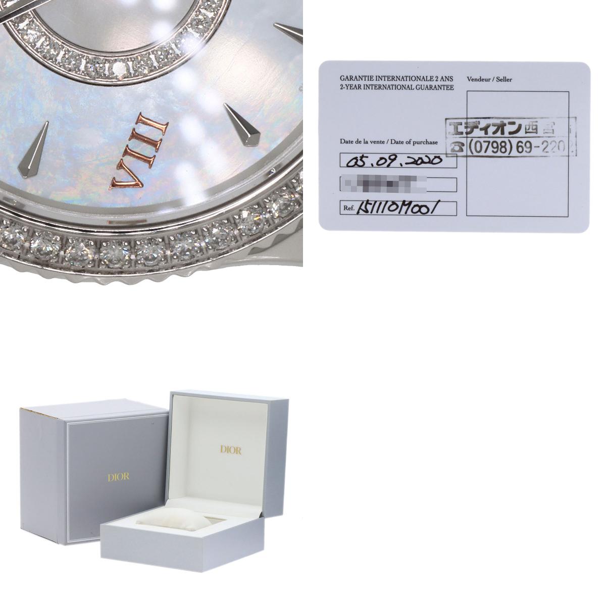 ディオール CD151110M001 モンテーニュ ダイヤモンドベゼル 腕時計 中古 商品画像20