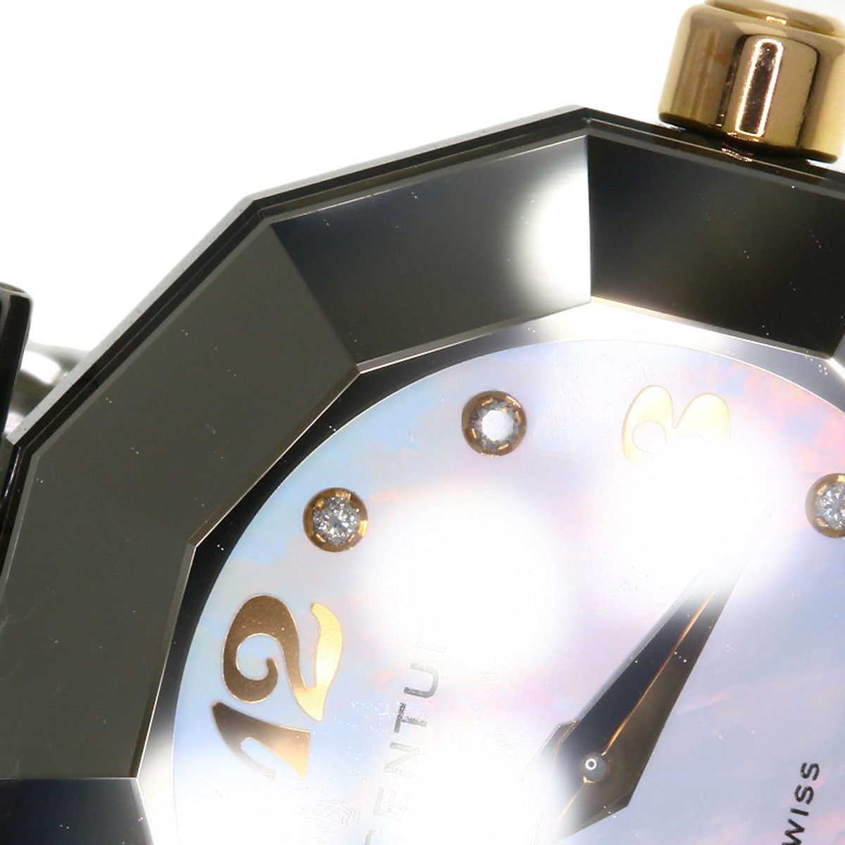 CENTURY センチュリー プライムタイム 8P ダイヤモンド 腕時計 SS レディース 中古