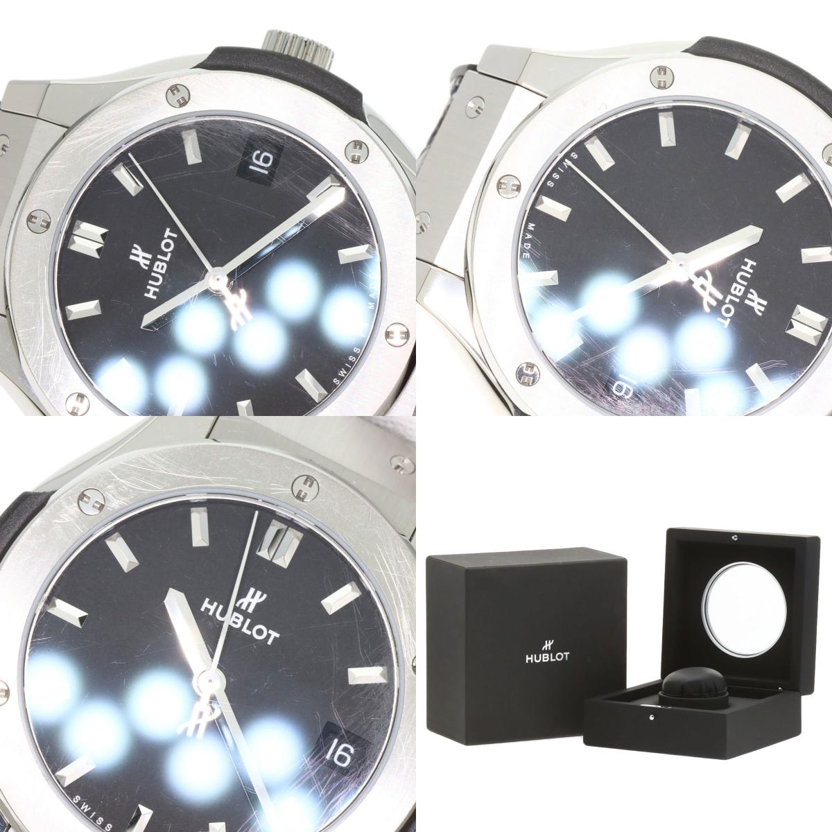 HUBLOT ウブロ 581.NX.1171.RX クラシックフュージョン チタニウム 腕時計 チタニウム レディース 中古