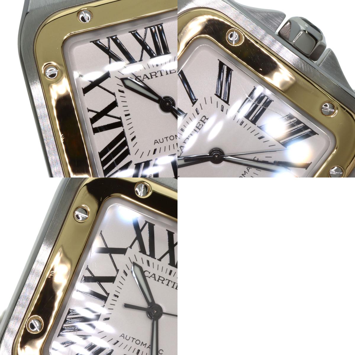 CARTIER カルティエ W20072X7 サントス100 LM 腕時計 SS メンズ 中古