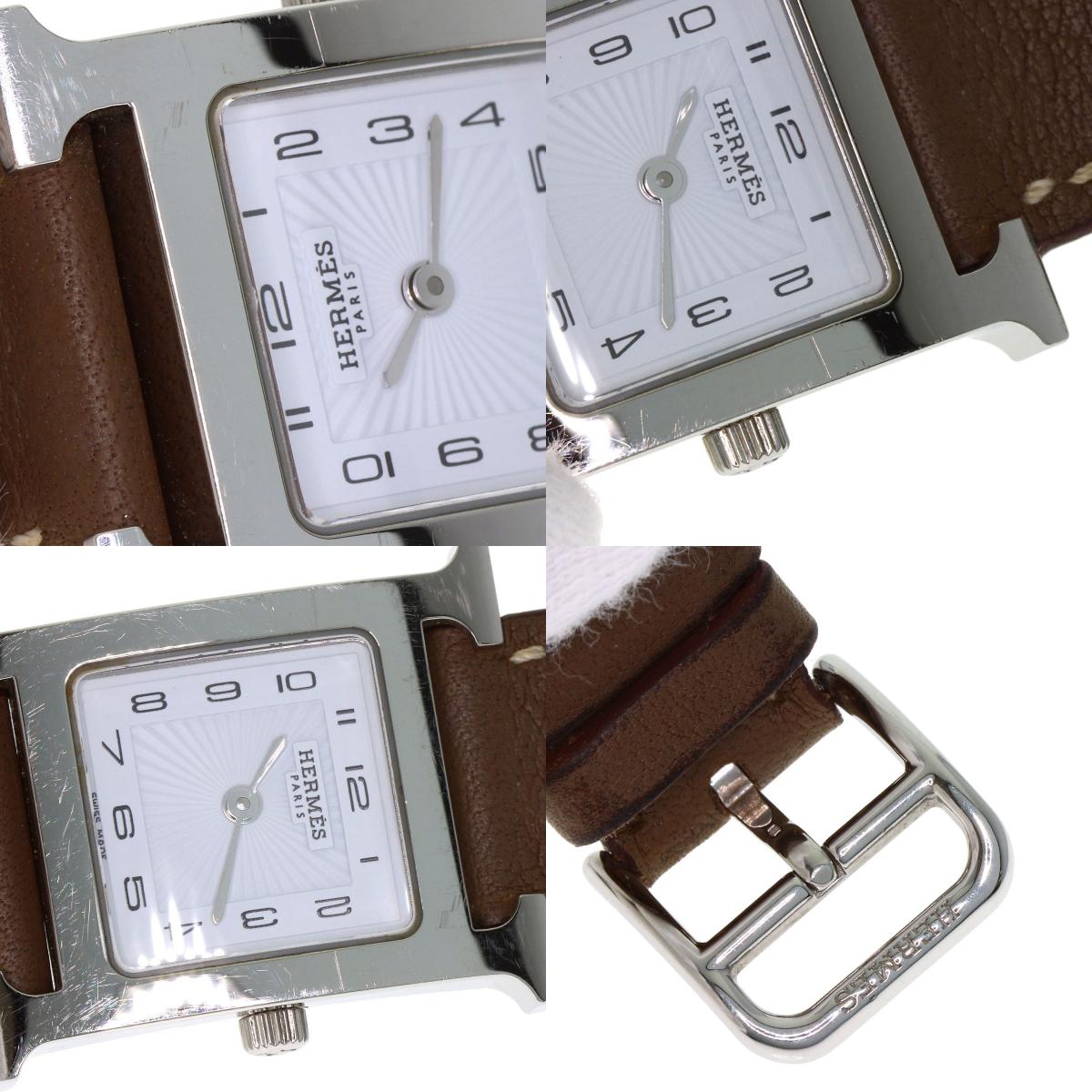 HERMES エルメス HH1.210 Hウォッチ 腕時計 SS レディース 中古