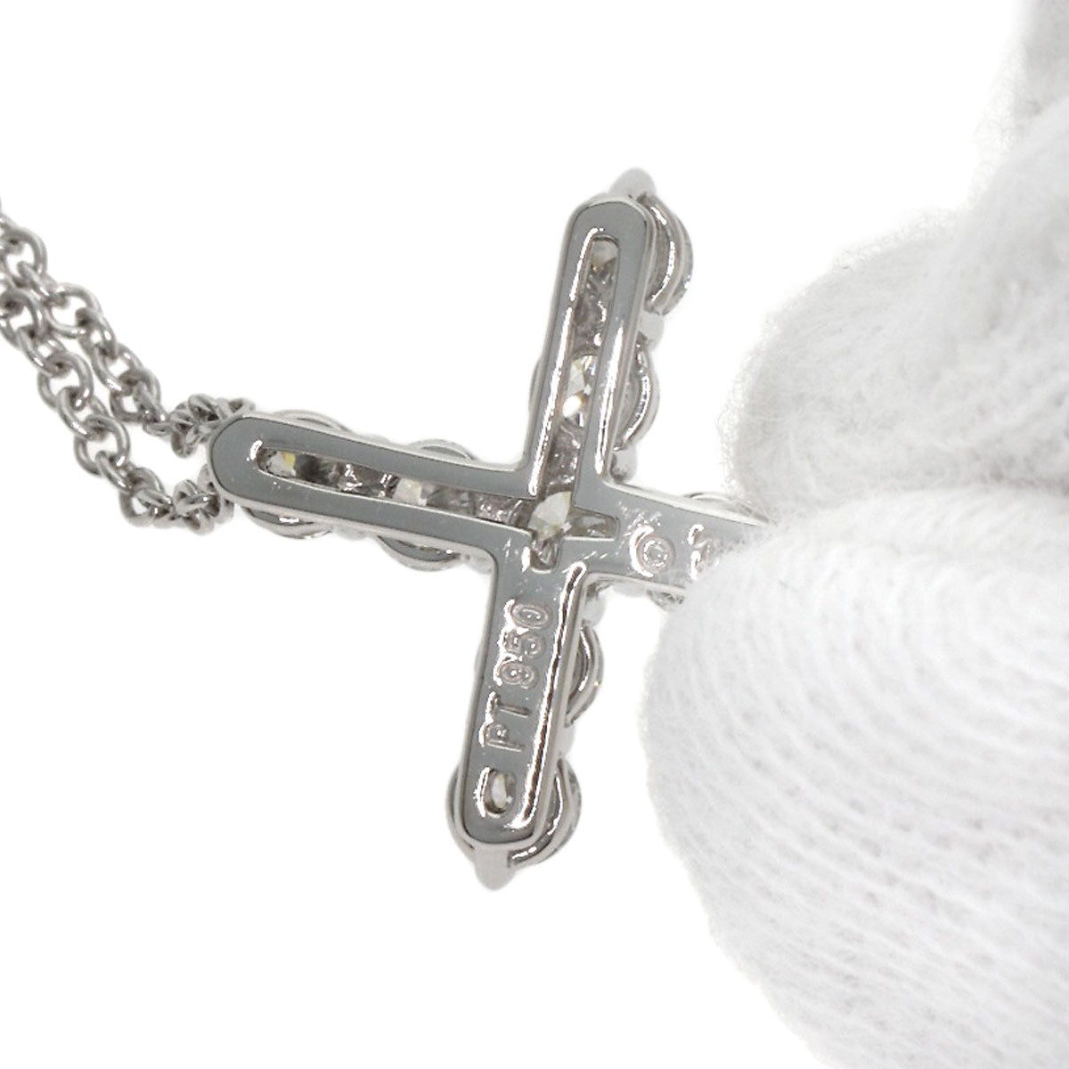 ティファニー クロス ダイヤモンド スモール ネックレス 中古 商品画像6