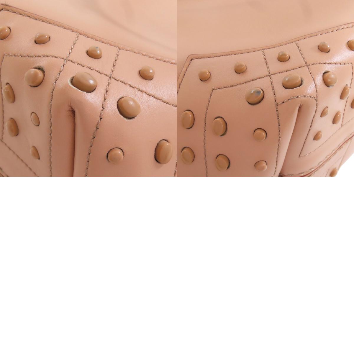 TODS トッズ シンプルデザイン ハンドバッグ レザー レディース 中古