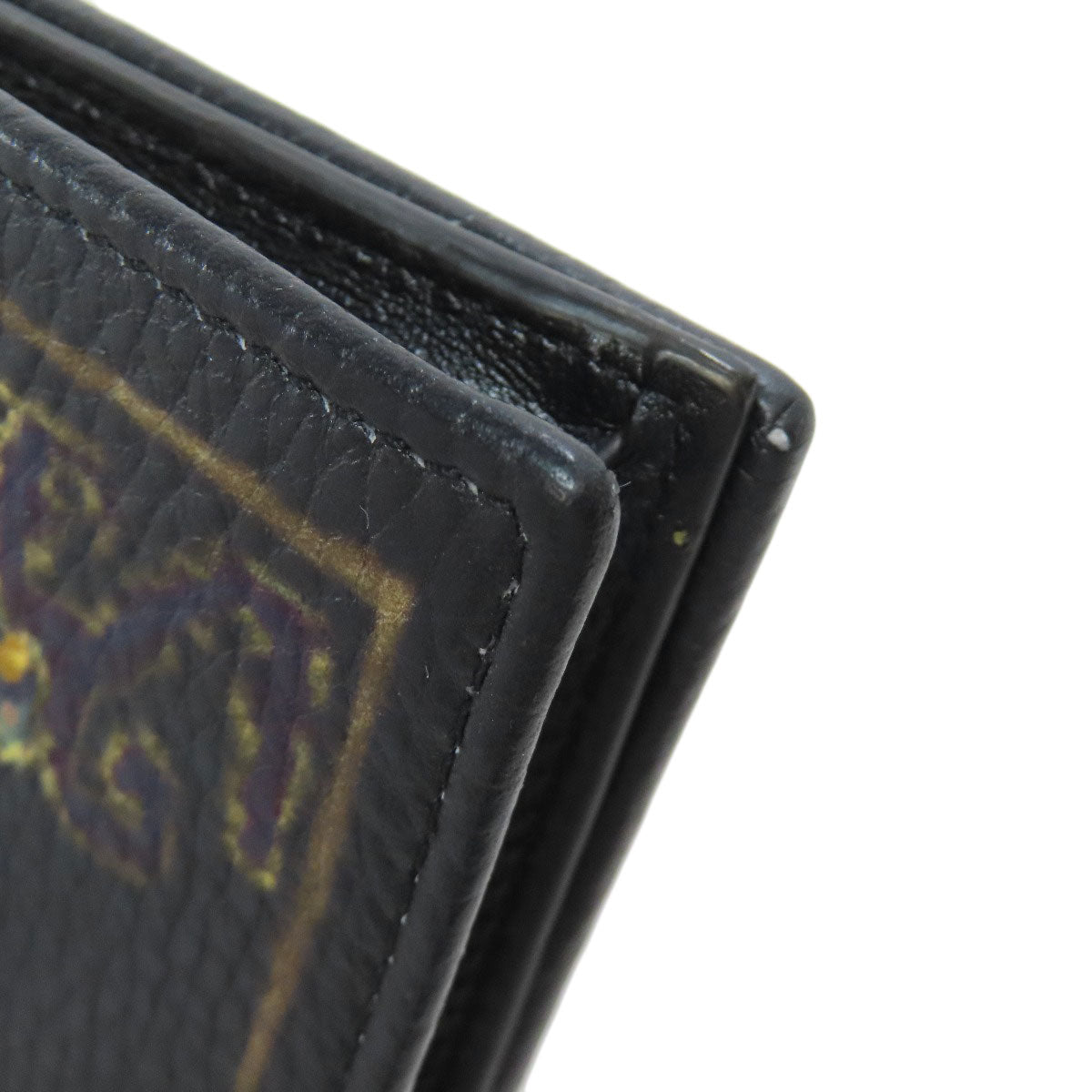 ETRO エトロ フラワーモチーフ カードケース レザー レディース 中古