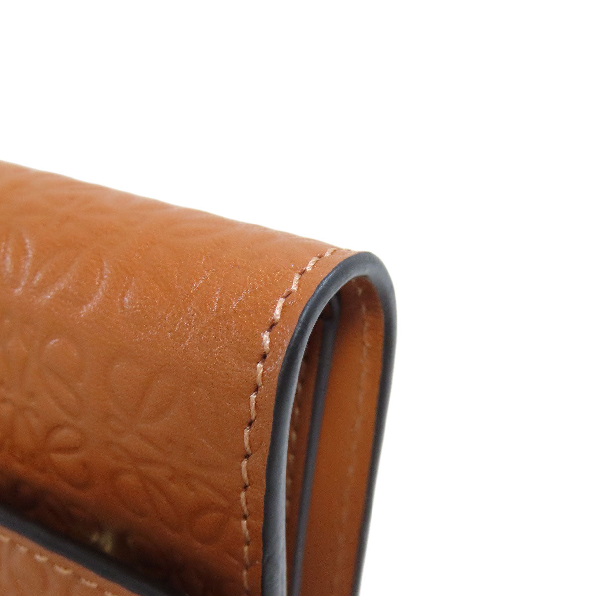 LOEWE ロエベ リピート バーティカル ウォレット スモール 二つ折り財布(小銭入れあり) カーフ レディース 中古