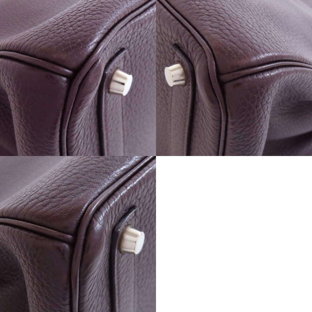 HERMES エルメス オータクロア32 シルバー金具 ハンドバッグ トリヨン レディース 中古