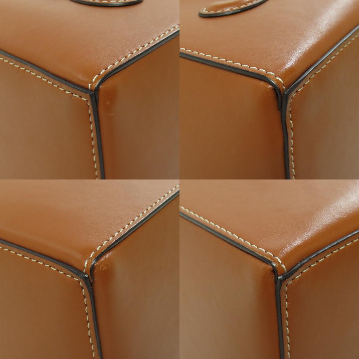 CELINE セリーヌ キューブバッグ ハンドバッグ カーフ レディース 中古