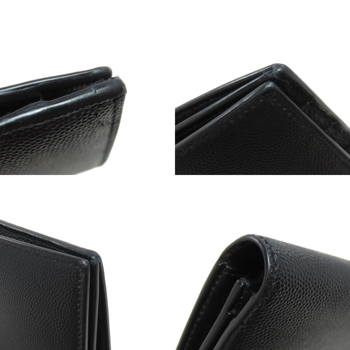 SAINT LAURENT サンローラン シンプルデザイン 長財布(小銭入れあり) レザー メンズ 中古
