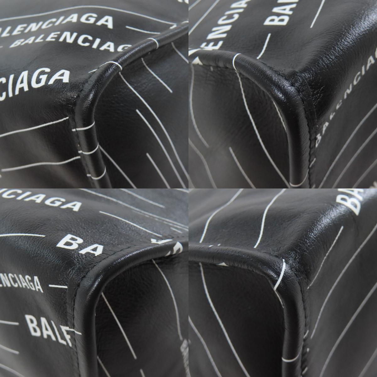 BALENCIAGA バレンシアガ 552870 ロゴ トートバッグ カーフ レディース 中古