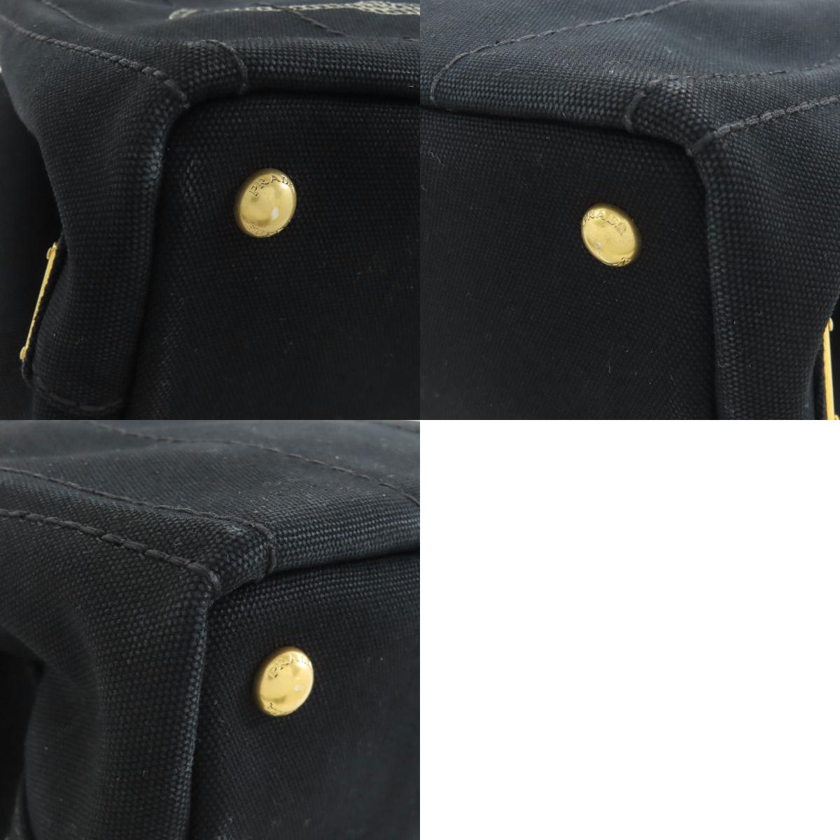 PRADA プラダ カナパミニ 2WAY ハンドバッグ キャンバス レディース 中古