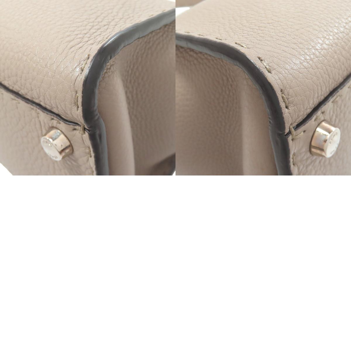 FENDI フェンディ ピーカブー セレリア 2WAY ハンドバッグ カーフ レディース 中古