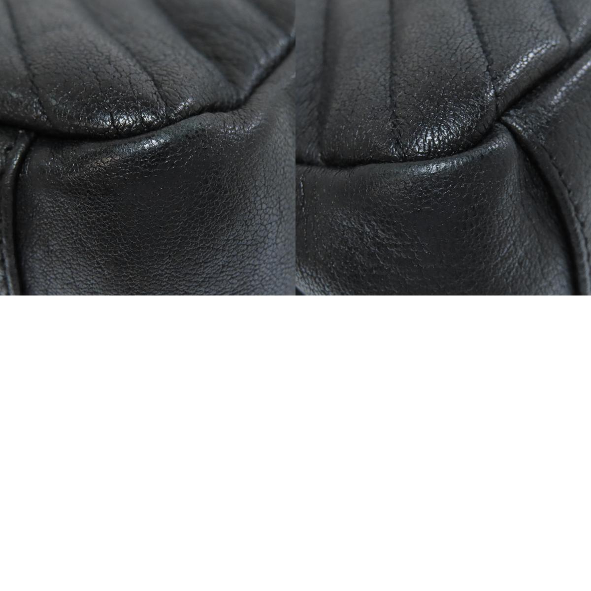 YVES SAINT LAURENT イヴ・サンローラン カサンドラ ショルダーバッグ レザー レディース 中古