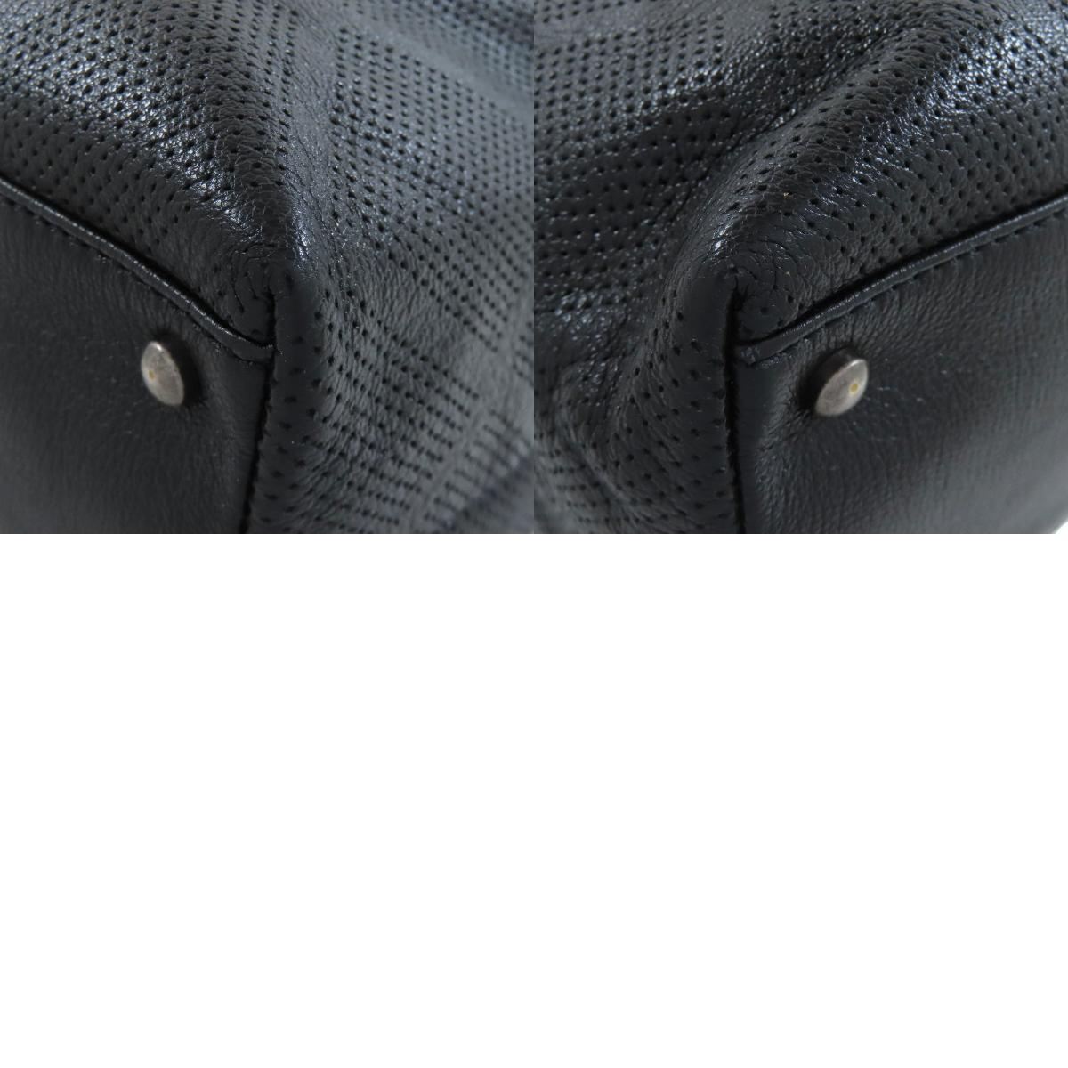 CHANEL シャネル ココマーク パンチング シルバー金具 トートバッグ カーフ レディース 中古
