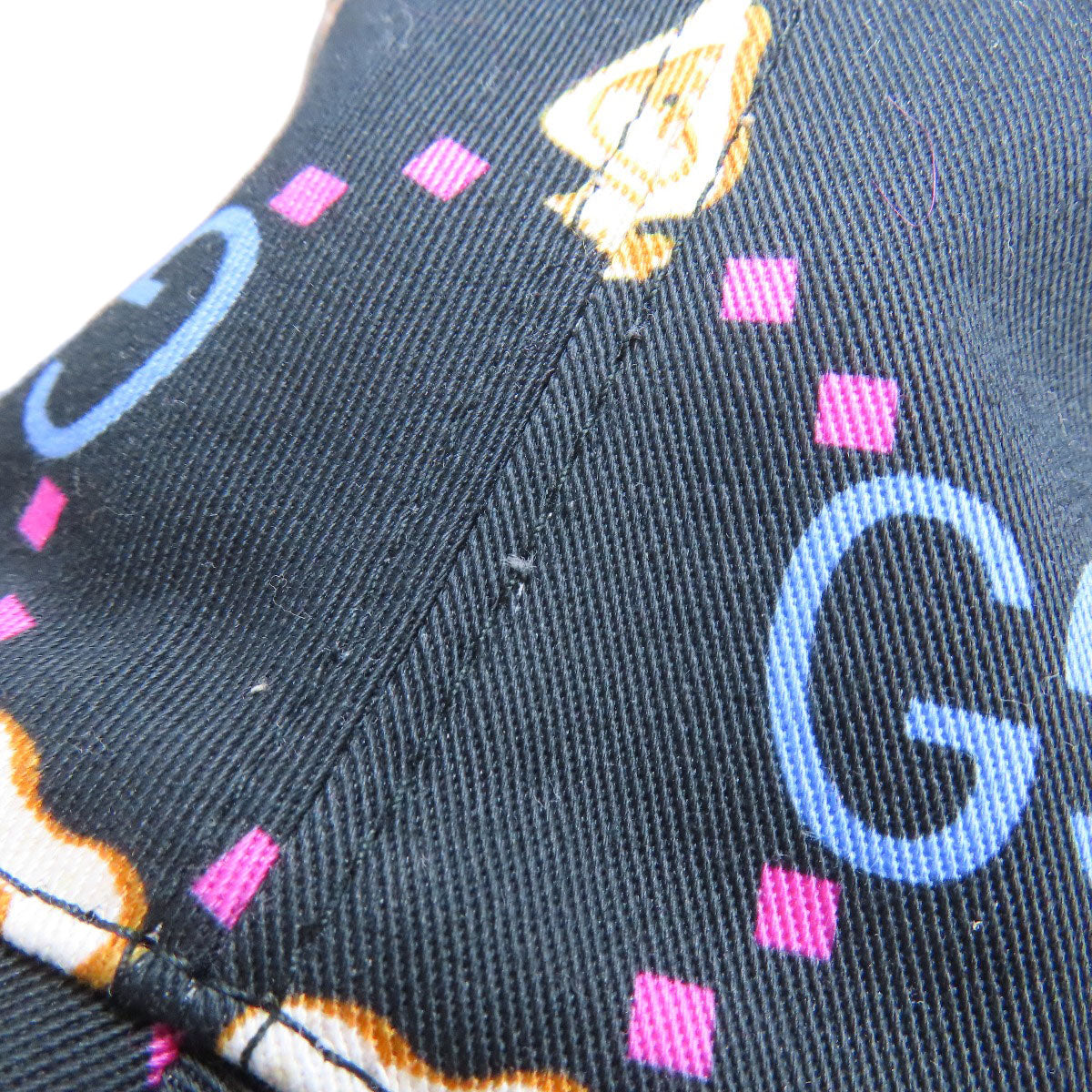 GUCCI グッチ Pikarar Kawaii バゲットハット 帽子 キャンバス レディース 中古