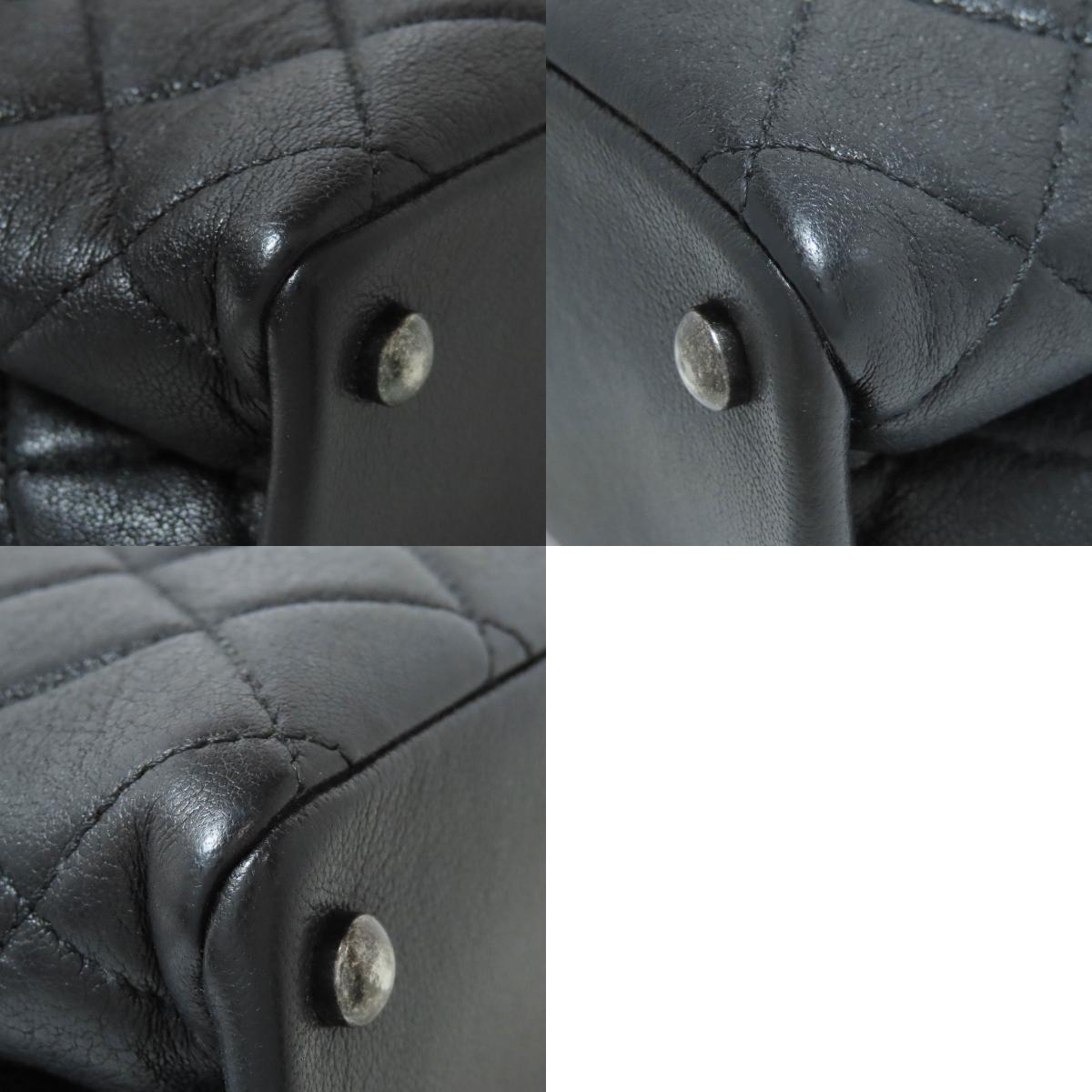 CHANEL シャネル マトラッセ シルバー金具 2WAY ハンドバッグ カーフ レディース 中古