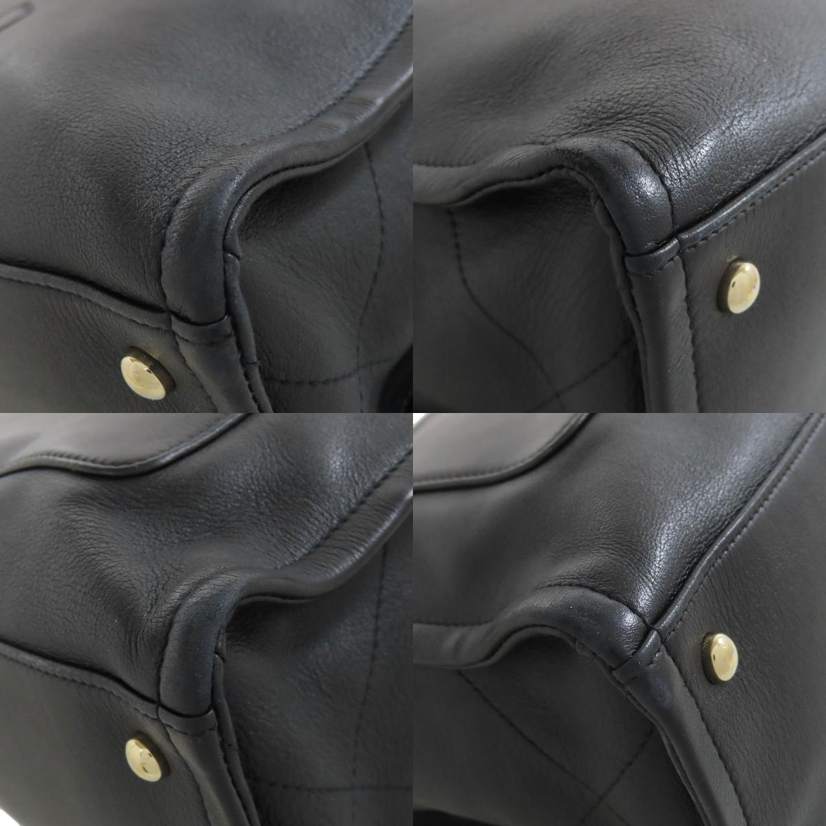 CHANEL シャネル ココマーク 2WAY トートバッグ カーフ レディース 中古