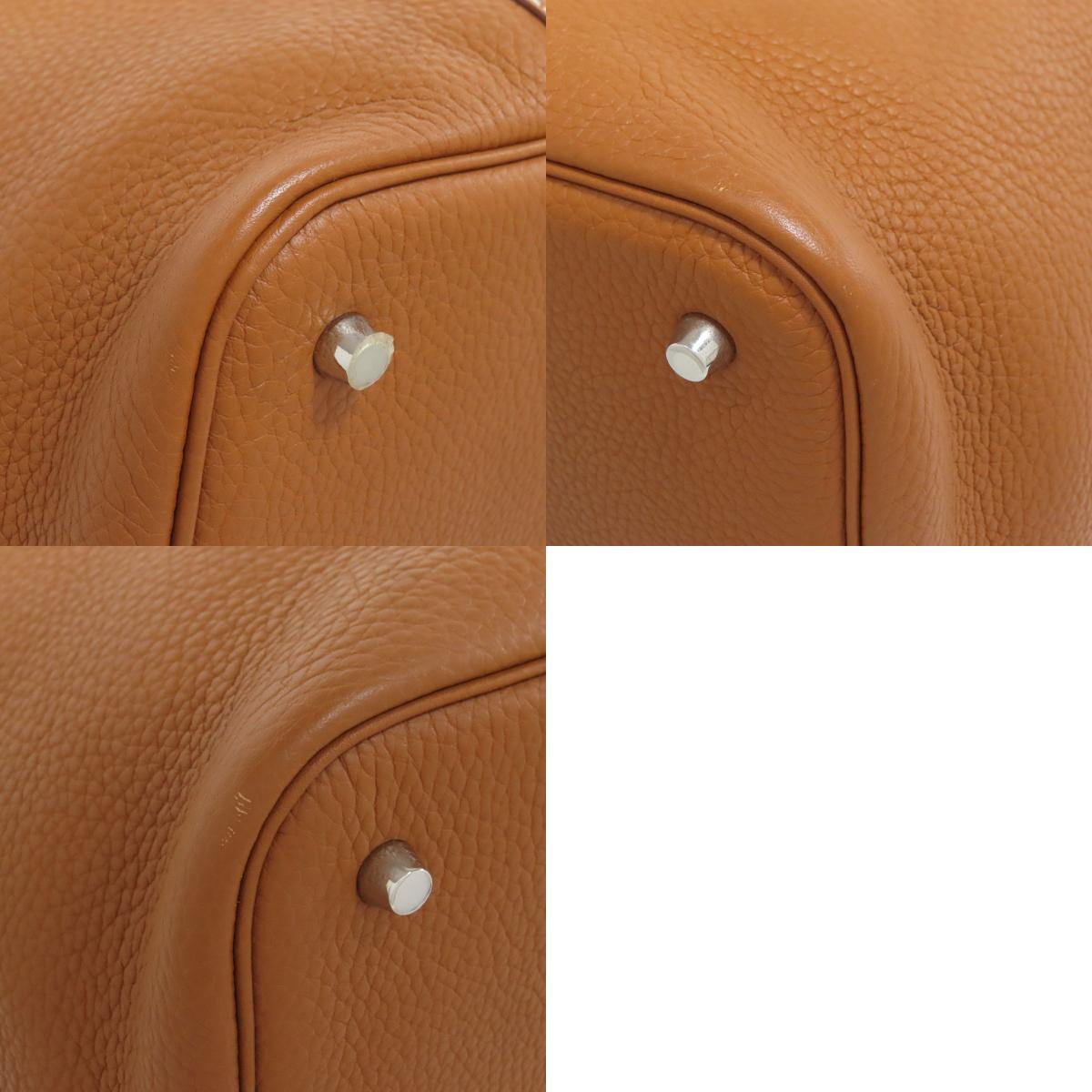 HERMES エルメス ピコタンロックMM ゴールド シルバー金具 ハンドバッグ トリヨン レディース 中古