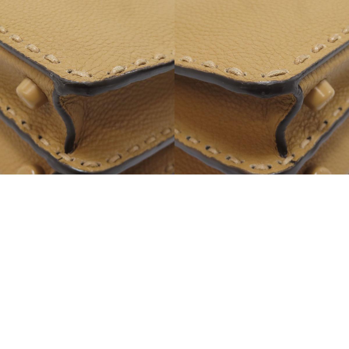 FENDI フェンディ ピーカブー セレリア 2WAY ハンドバッグ カーフ レディース 中古