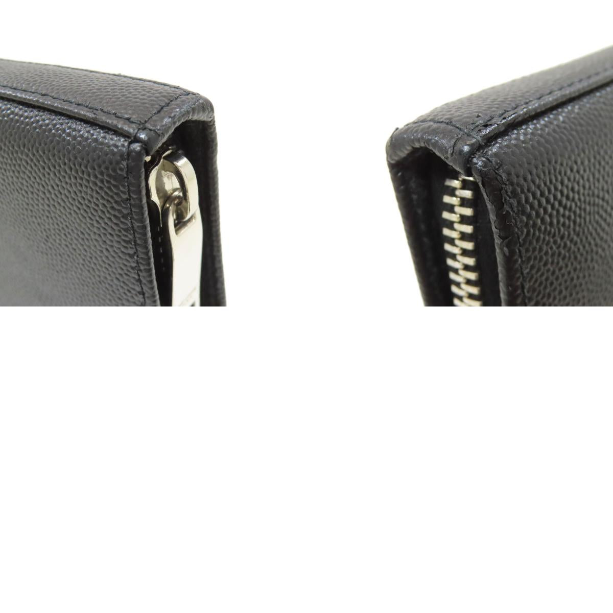 SAINT LAURENT サンローラン ラウンドファスナー 長財布(小銭入れあり) カーフ レディース 中古