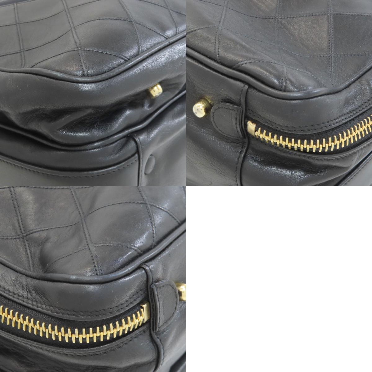 CHANEL シャネル マトラッセ ゴールド金具 2WAY ビジネスバッグ キャンバス メンズ 中古