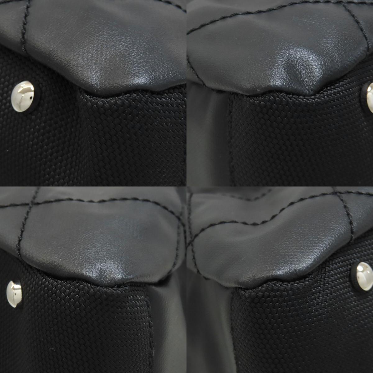 CHANEL シャネル パリビアリッツ シルバー金具 トートバッグ キャンバス レディース 中古