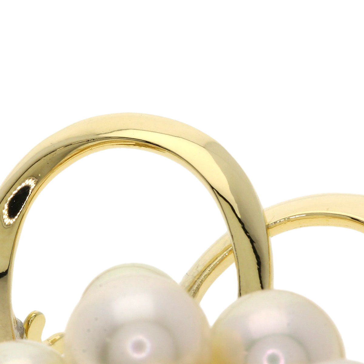 MIKIMOTO ミキモト パール 真珠 ブローチ K14YG レディース 中古