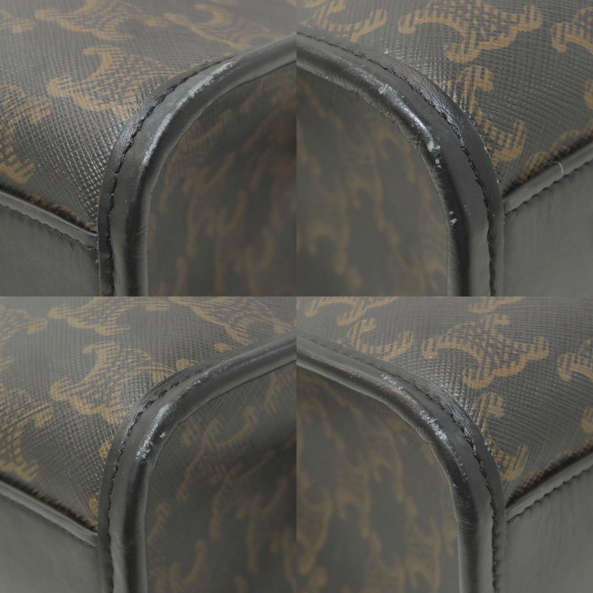 CELINE セリーヌ トリオンフ 2WAY ハンドバッグ PVC レディース 中古