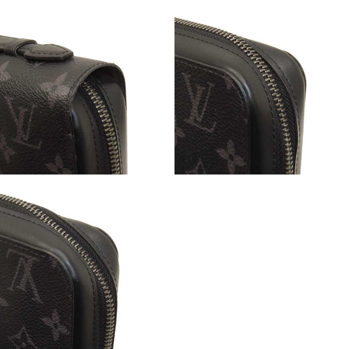 LOUIS VUITTON ルイヴィトン M61698 ジッピーXL セカンドバッグ モノグラムエクリプス メンズ 中古