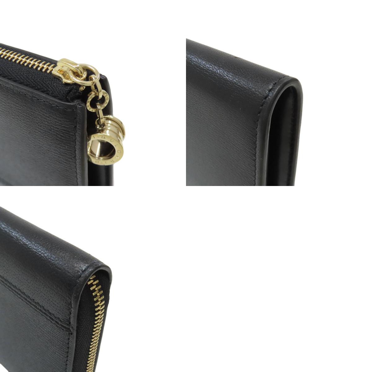 BVLGARI ブルガリ ビーゼロワンチャーム 長財布(小銭入れあり) レザー レディース 中古