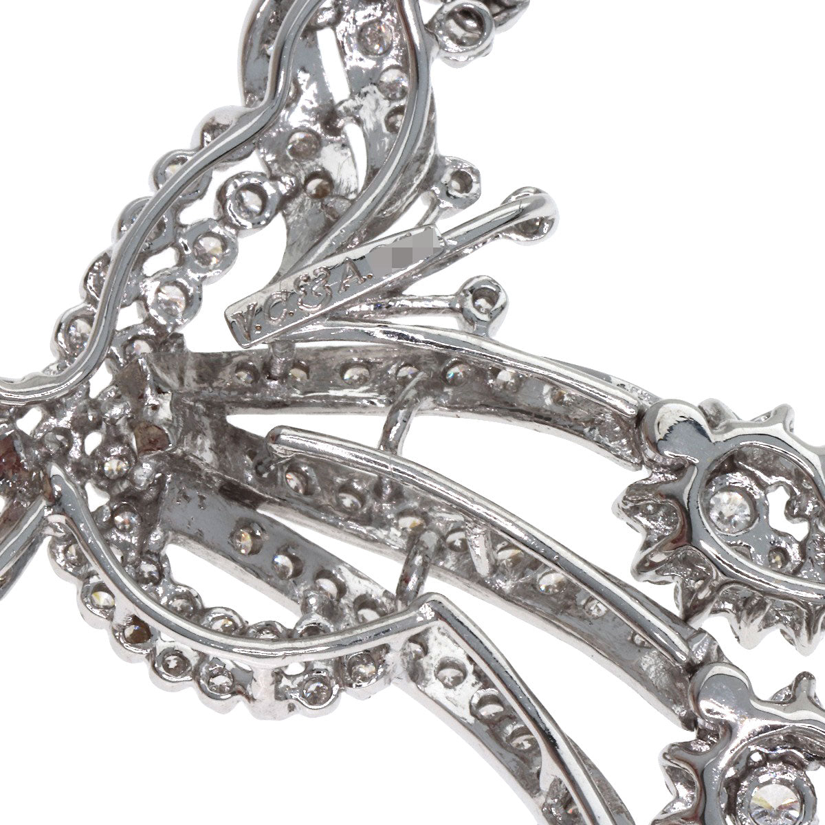SELECT JEWELRY セレクトジュエリー ダイヤモンド ネックレス K18WG レディース 中古
