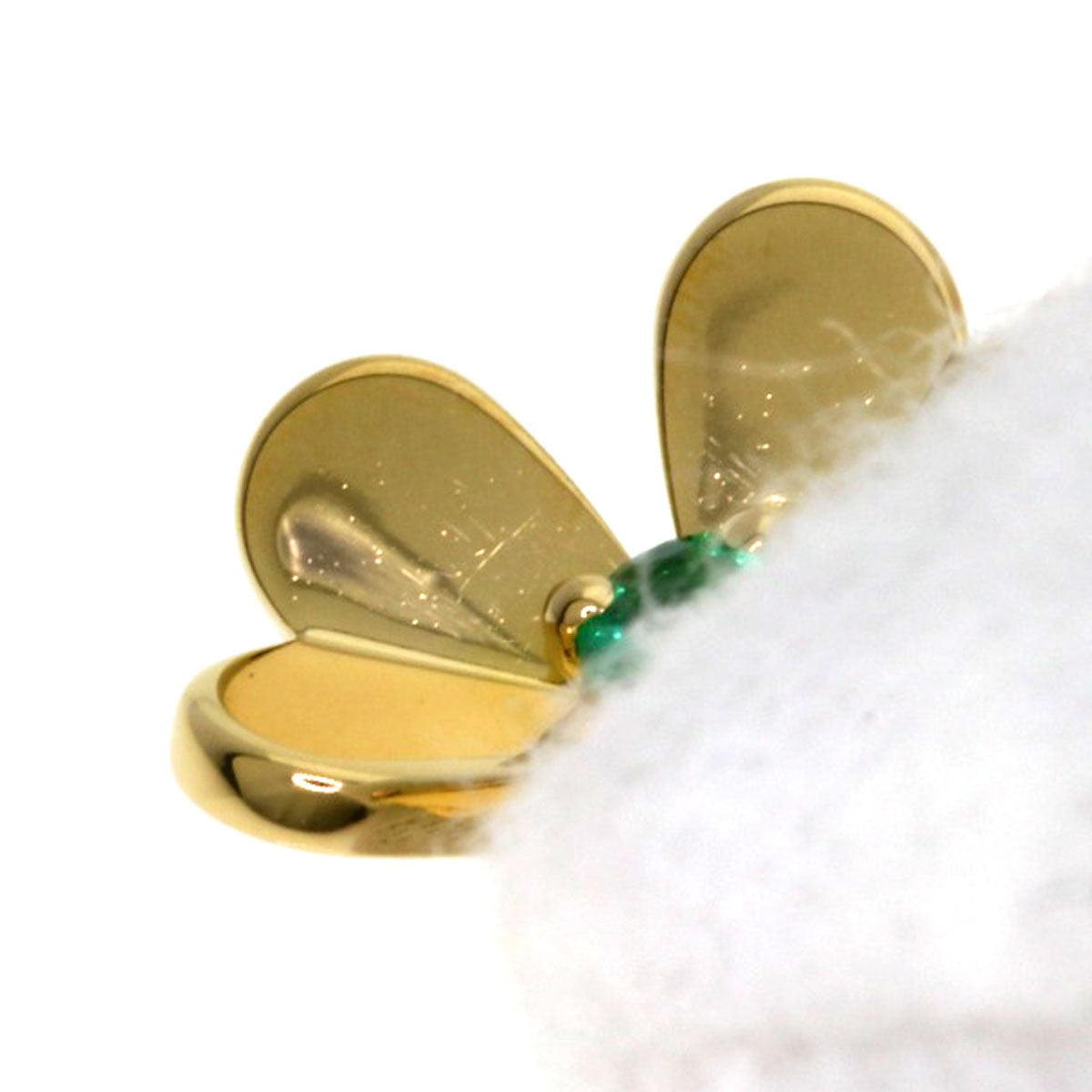 Van Cleef & Arpels ヴァンクリーフ&アーペル フリヴォル エメラルド ミニモデル ネックレス K18YG レディース 中古