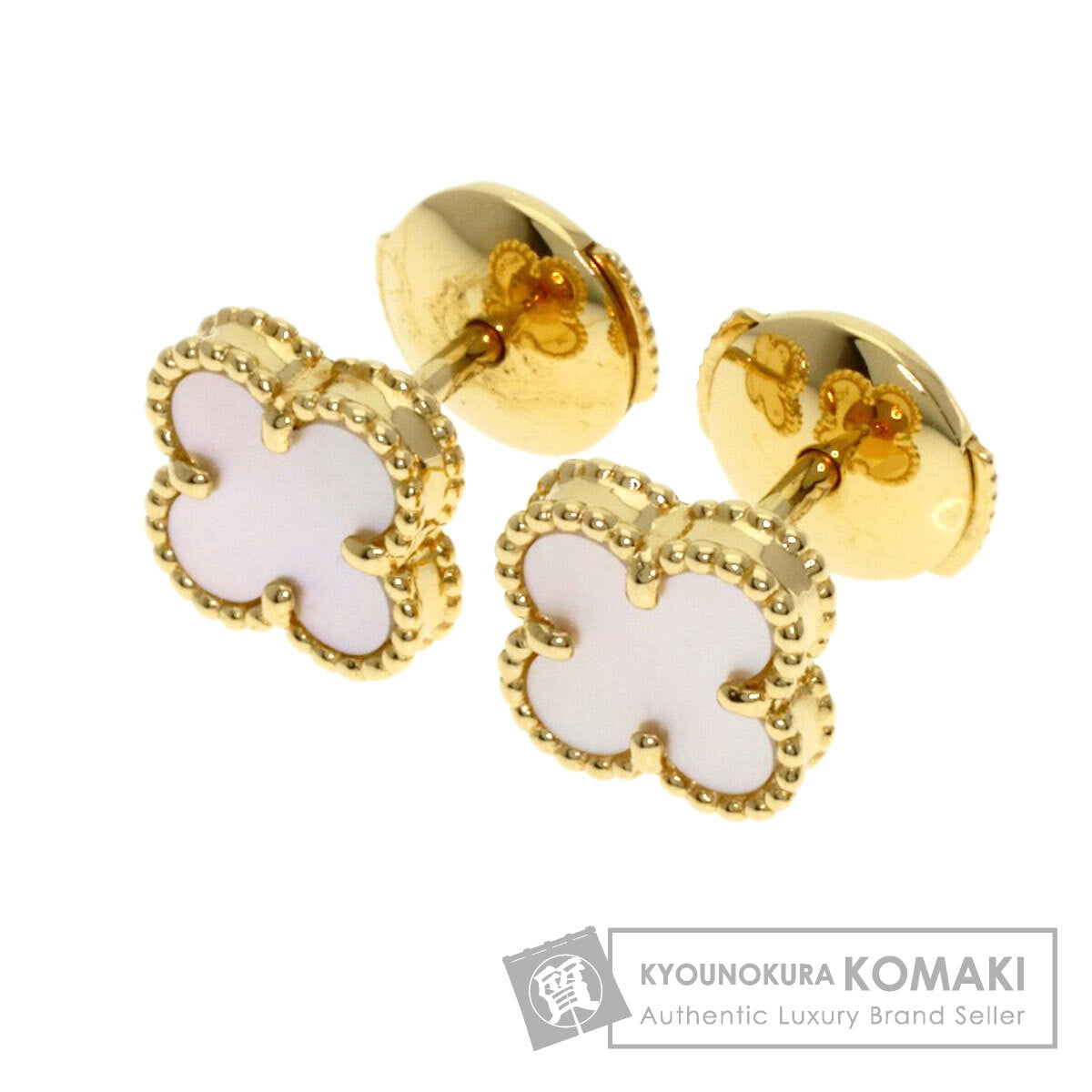 ヴァンクリーフ＆アーペル スウィート アルハンブラ シェル ピアス