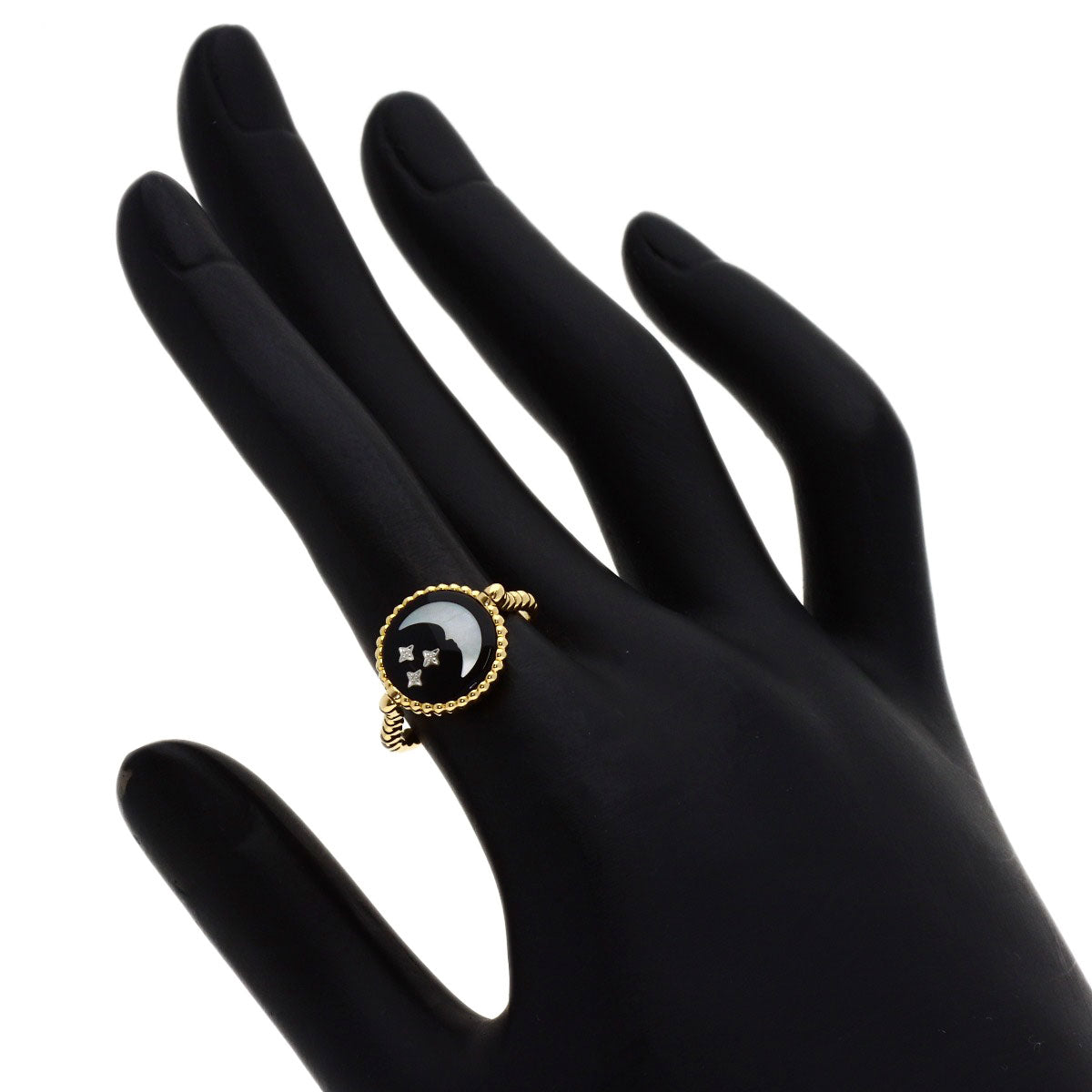 ディオール ローズ セレスト オニキス ダイヤモンド シェル #51 リング・指輪 中古 商品画像7