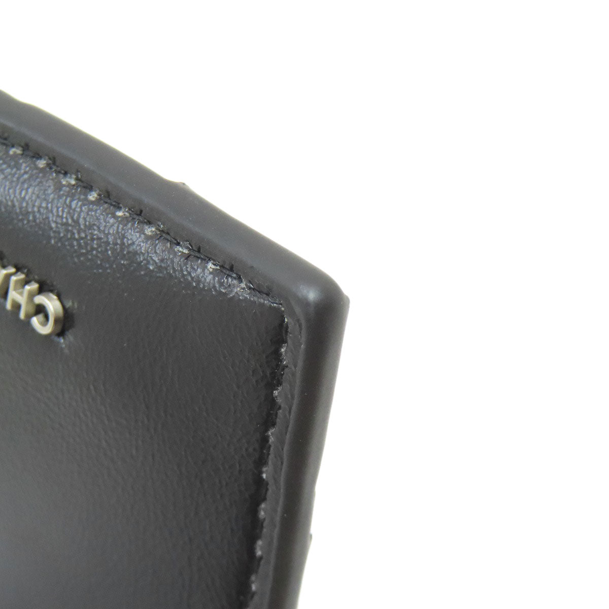 CHARLES&KEITH チャールズ&キース 編み込み カードケース レザー レディース 中古