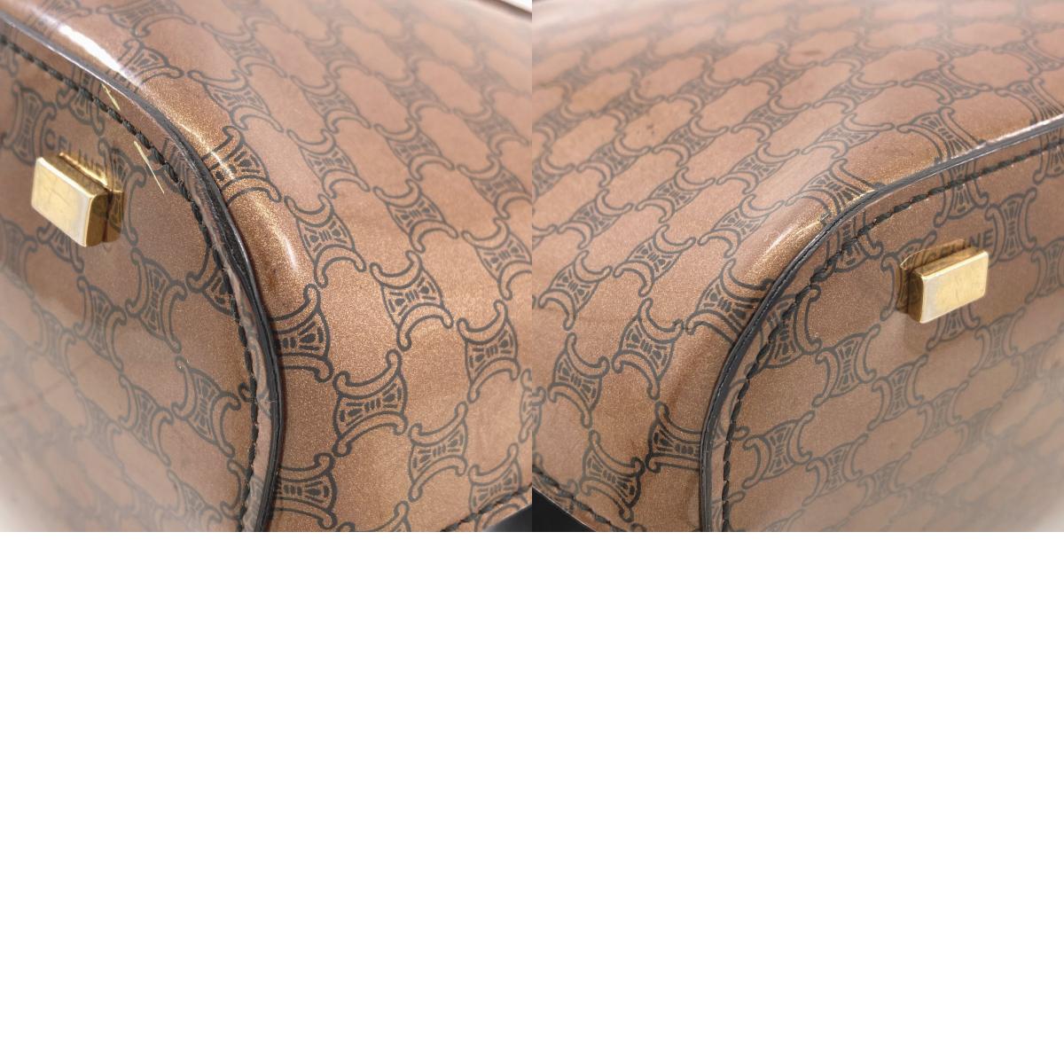CELINE セリーヌ マカダム トートバッグ エナメル レディース 中古
