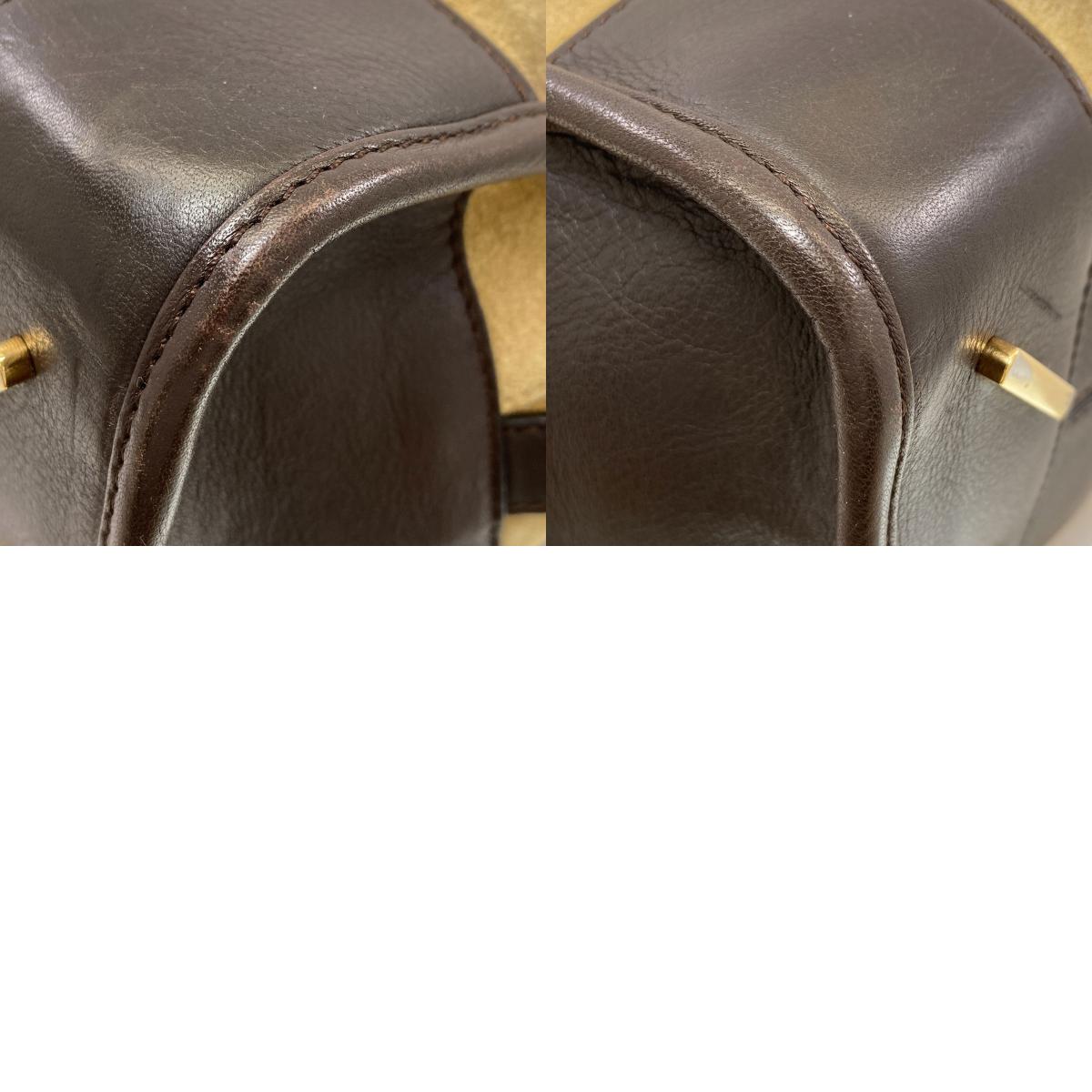 LOEWE ロエベ アマソナ 2WAY ハンドバッグ スウェード レディース 中古