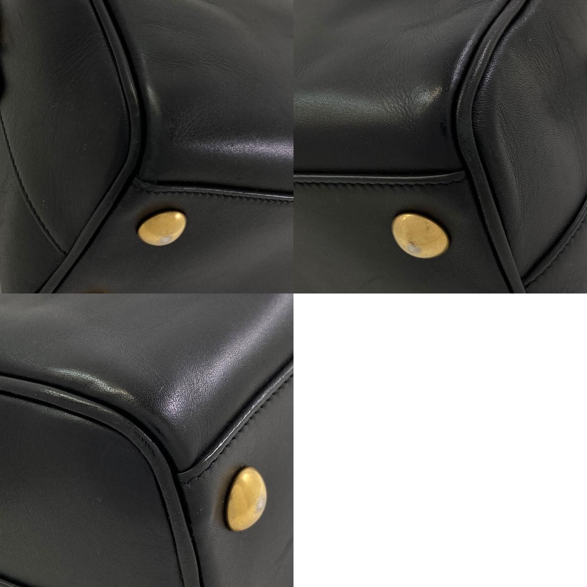 YVES SAINT LAURENT イヴ・サンローラン ベイビーダッフル 2WAY ハンドバッグ レザー レディース 中古