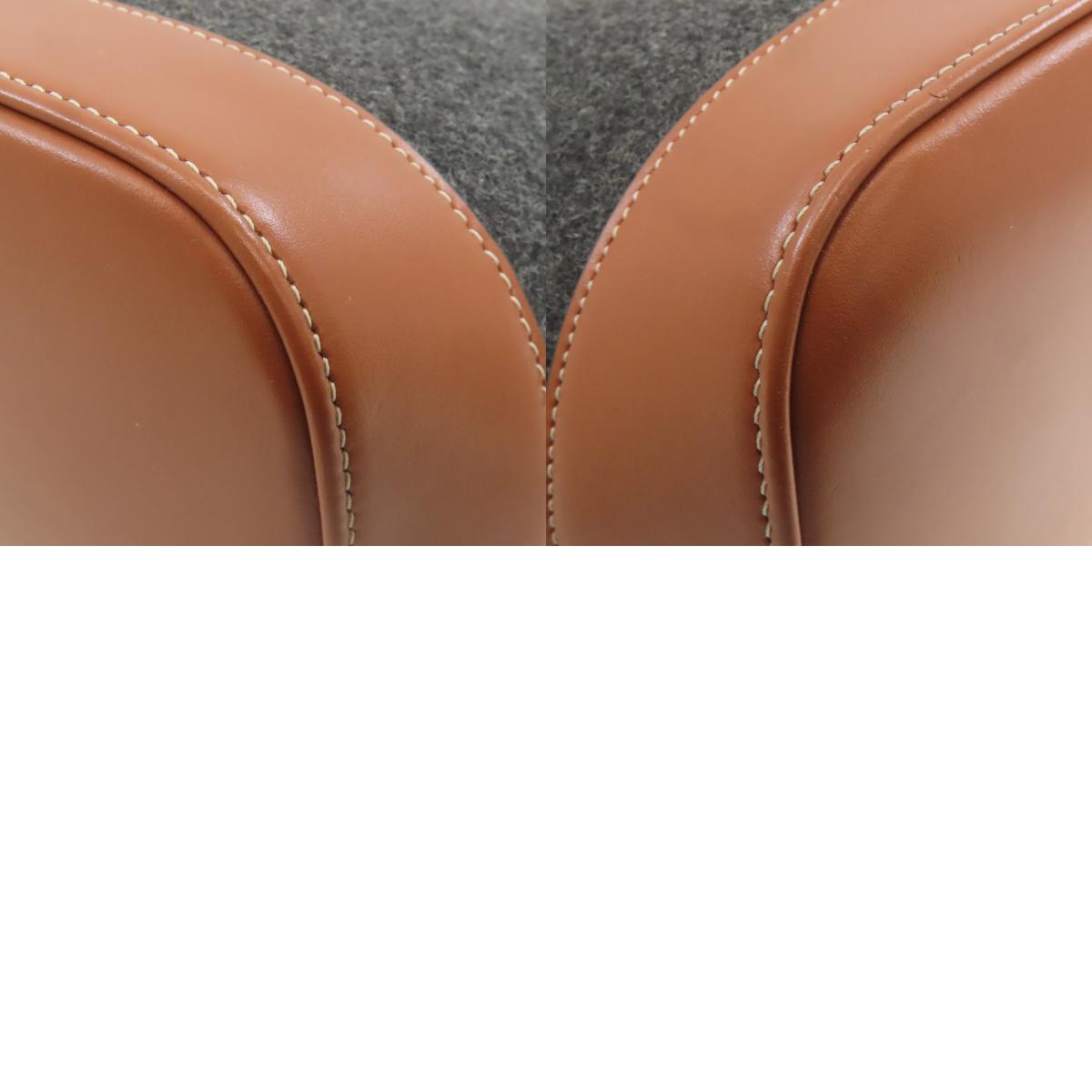 CELINE セリーヌ バケット ロングショルダー ショルダーバッグ フェルト レディース 中古