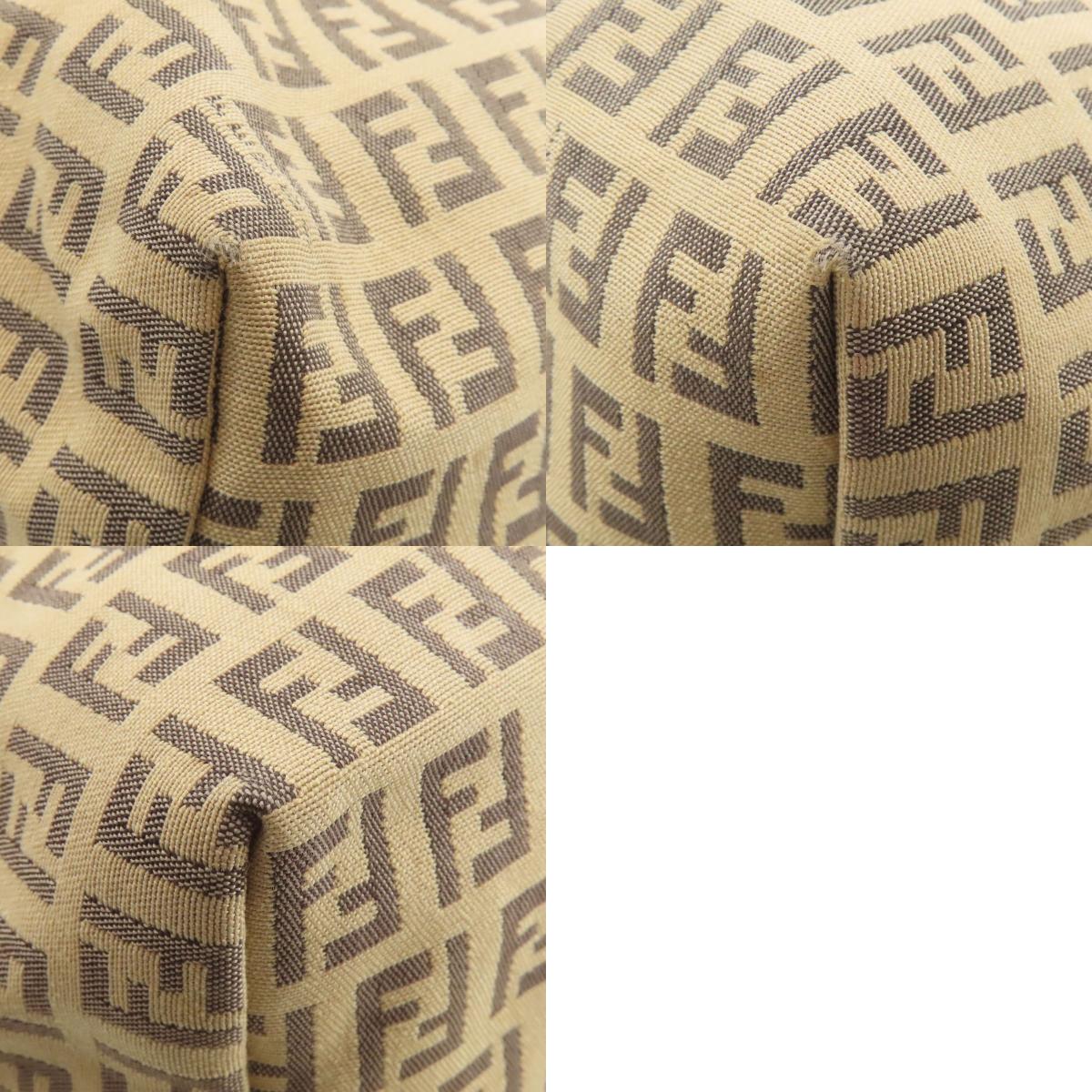 FENDI フェンディ ズッカ柄 トートバッグ キャンバス レディース 中古