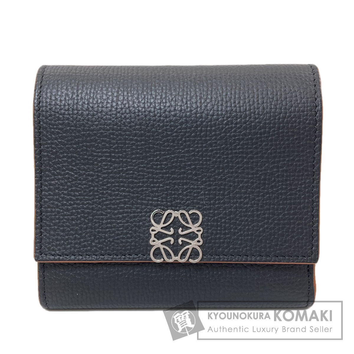 ロエベ アナグラム トライフォールド ウォレット 二つ折り財布（小銭