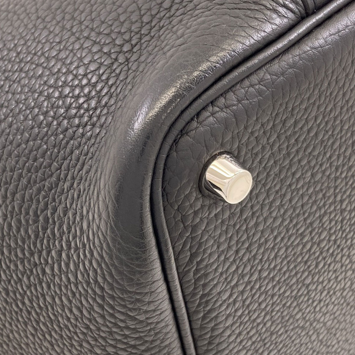 HERMES エルメス ピコタンロックPM シルバー金具 ハンドバッグ トリヨン レディース 中古