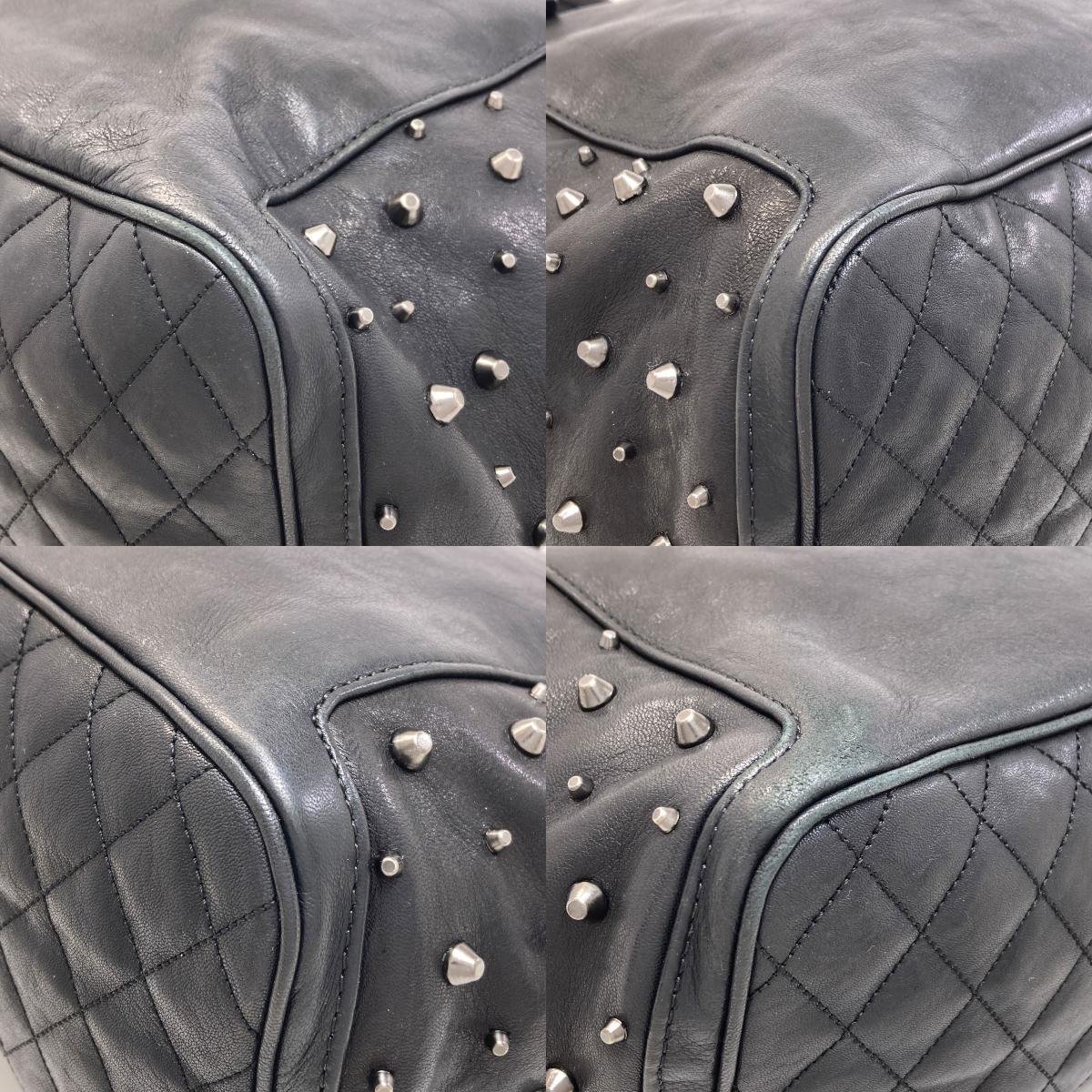 Jimmy Choo ジミーチュウ スタッズ 2WAY ハンドバッグ レザー レディース 中古