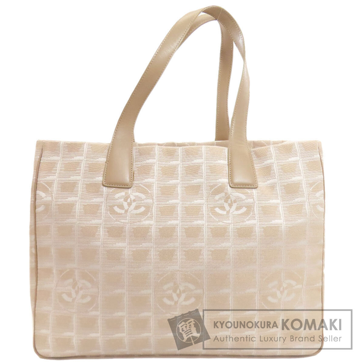シャネル ニュートラベルラインMM ゴールド金具 トートバッグ 中古