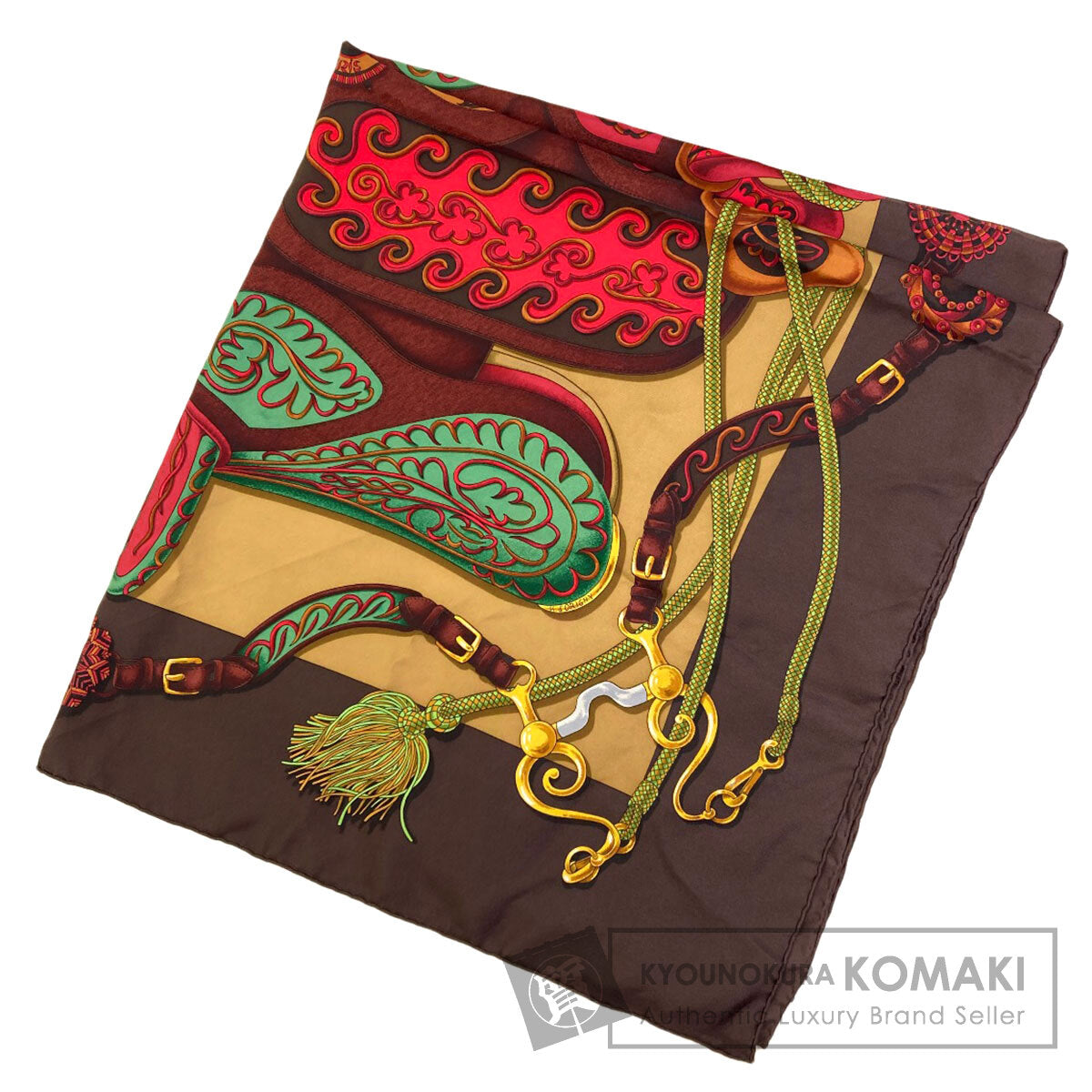 【鑑定済み・未使用】エルメス カレ90 MORS & FILETS エルメス カレ90 Festival 祭典 スカーフ 中古 | 京の蔵小牧