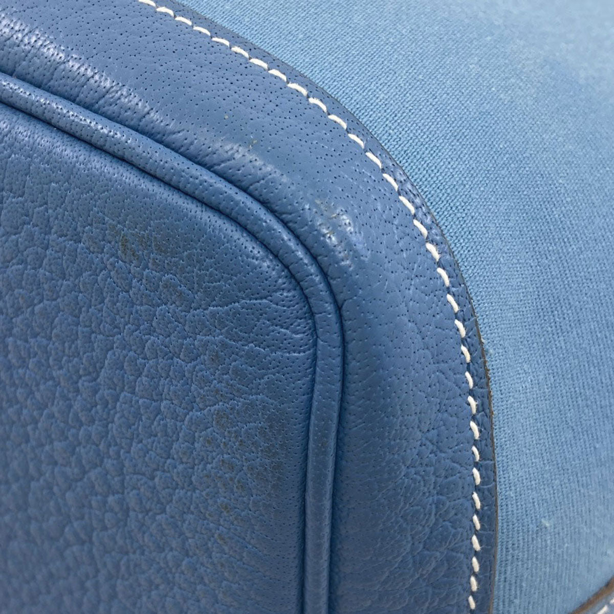 エルメス ガーデンパーティTPM ブルージーン シルバー金具 ハンドバッグ 中古 商品画像16