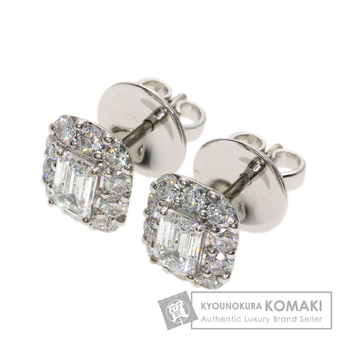 グラフ エメラルドカット ダイヤモンド ピアス 中古 | 京の蔵小牧