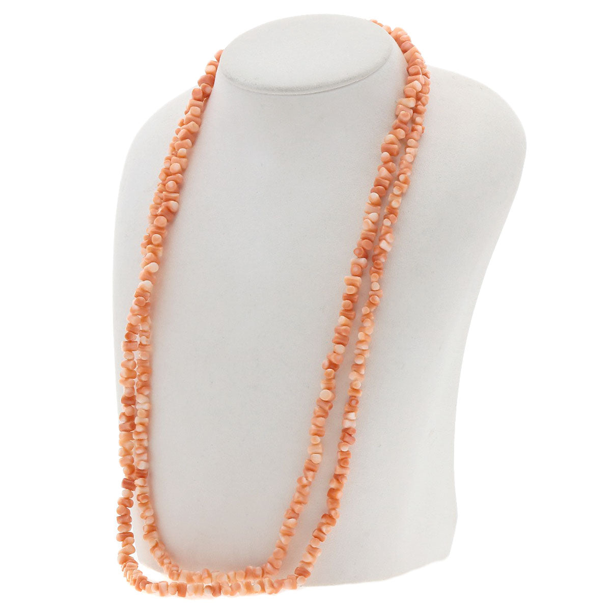 SELECT JEWELRY セレクトジュエリー 珊瑚 サンゴ ネックレス SV レディース 中古